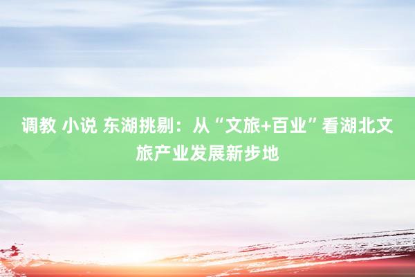 调教 小说 东湖挑剔：从“文旅+百业”看湖北文旅产业发展新步地